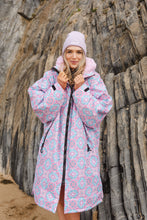 Load image into Gallery viewer, Cois Farraige Waterproof Changing Robe. (Aqua/pink) Eco friendly