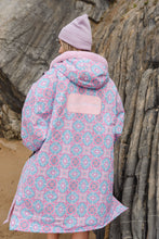 Load image into Gallery viewer, Cois Farraige Waterproof Changing Robe. (Aqua/pink) Eco friendly