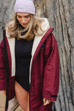 Load image into Gallery viewer, Cois Farraige Waterproof Changing Robe. (Burgundy) Eco-friendly