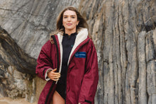 Load image into Gallery viewer, Cois Farraige Waterproof Changing Robe. (Burgundy) Eco-friendly