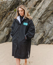 Load image into Gallery viewer, Cois Farraige Waterproof Changing Robe. (Black)Eco Friendly
