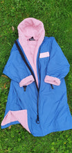 Load image into Gallery viewer, Cois Farraige Waterproof Changing Robe. (Pink fleece)Eco Friendly
