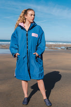 Load image into Gallery viewer, Cois Farraige Waterproof Changing Robe. (Pink fleece)Eco Friendly

