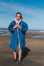 Load image into Gallery viewer, Cois Farraige Waterproof Changing Robe. (Pink fleece)Eco Friendly
